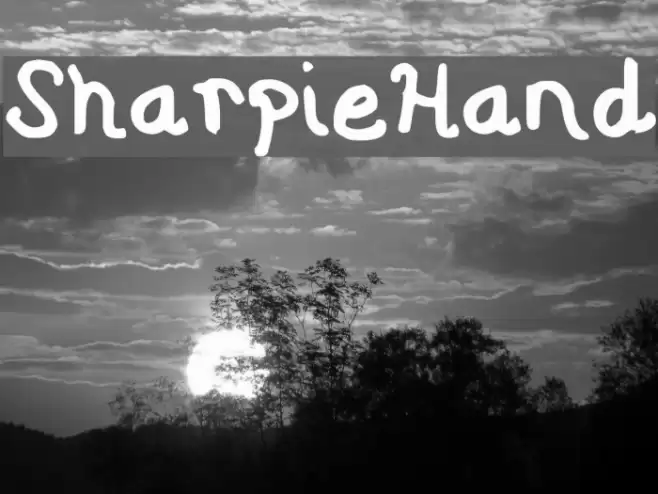 Sharpie Hand Font examples