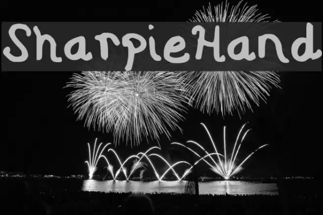 Sharpie Hand Font examples