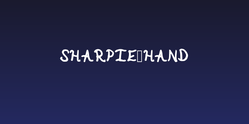 Sharpie Hand Social Header