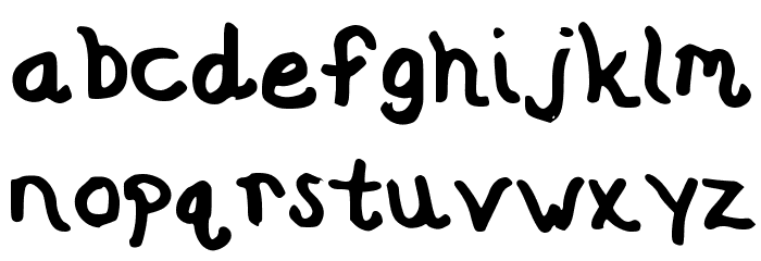 Sharpie Hand Font LOWERCASE