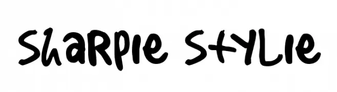 Sharpie Stylie  नि: शुल्क फ़ॉन्ट्स डाउनलोड