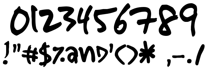 Sharpie Stylie Font OTHER CHARS