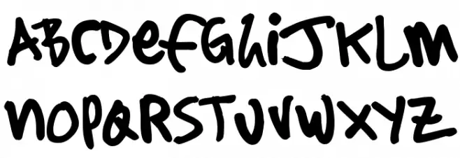 Sharpie Stylie Fonte MAIÚSCULAS