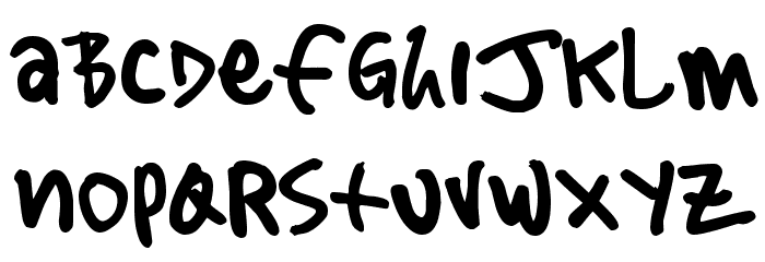 Sharpie Stylie Font LOWERCASE