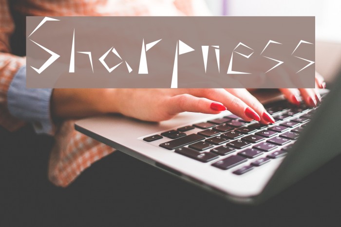 Sharpness Font examples