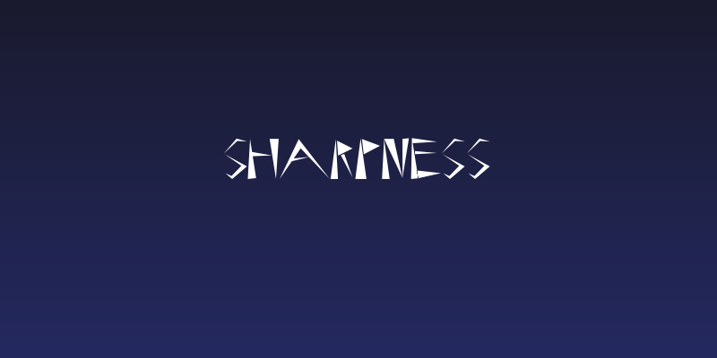 Sharpness Social Header