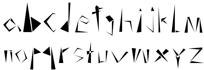 Sharpness Font LOWERCASE