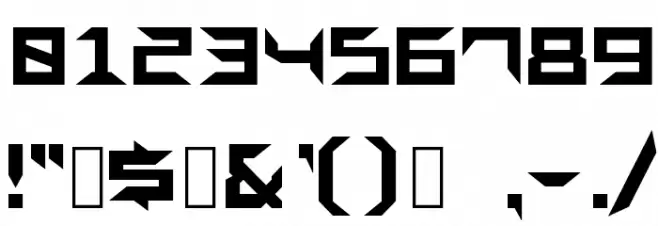 Sharps GF Font OTHER CHARS