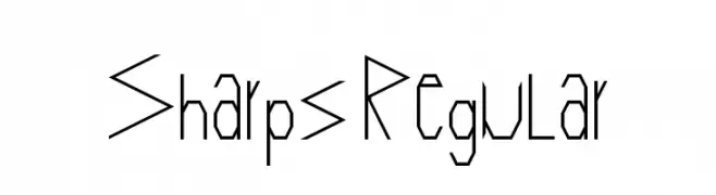 Sharps Regular  Скачать бесплатные шрифты