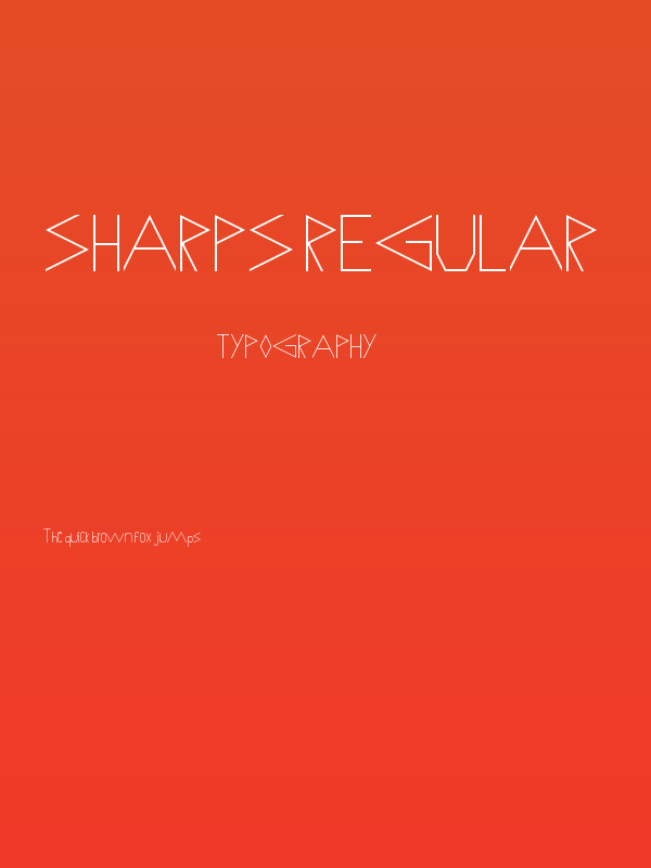 Sharps Regular Poster