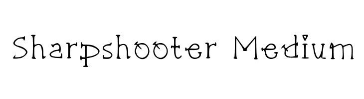 Sharpshooter Medium  नि: शुल्क फ़ॉन्ट्स डाउनलोड