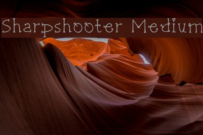 Sharpshooter Medium Font examples