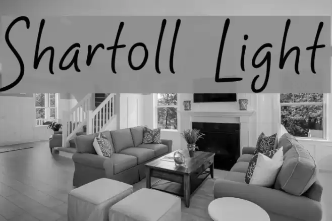 Shartoll Light Font examples