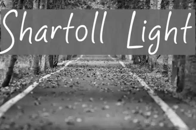 Shartoll Light Font examples