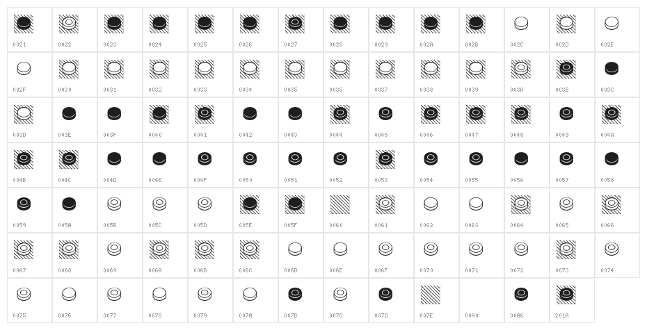 Shashki Character Map