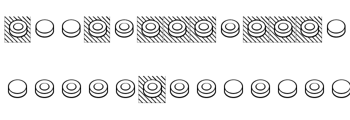 Shashki Font LOWERCASE