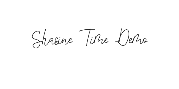 Shasine Time Demo Logo