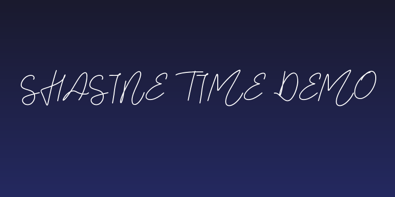 Shasine Time Demo Social Header