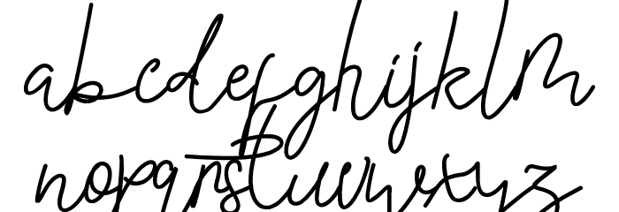 Shasine Time Demo Font LOWERCASE