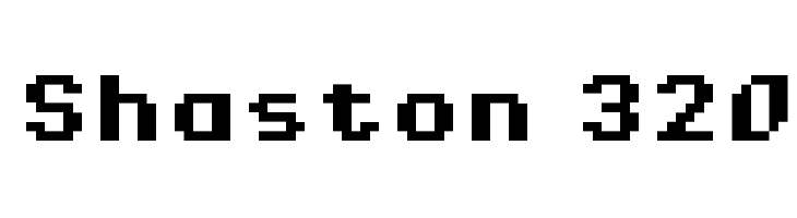 Shaston 320 Font