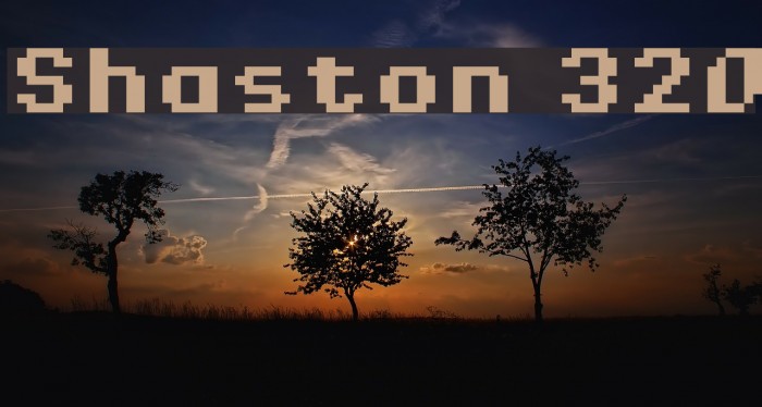 Shaston 320 Font examples