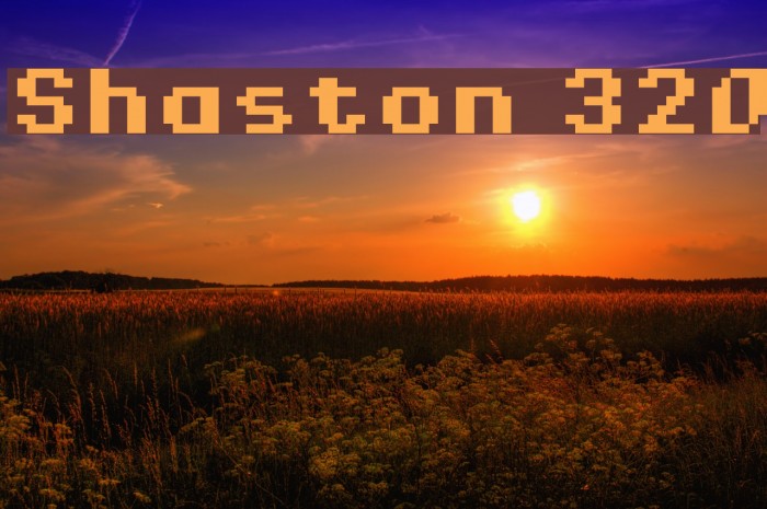Shaston 320 Font examples