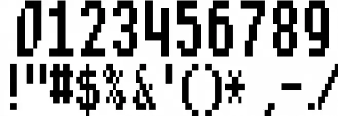 Shaston 640 Font OTHER CHARS