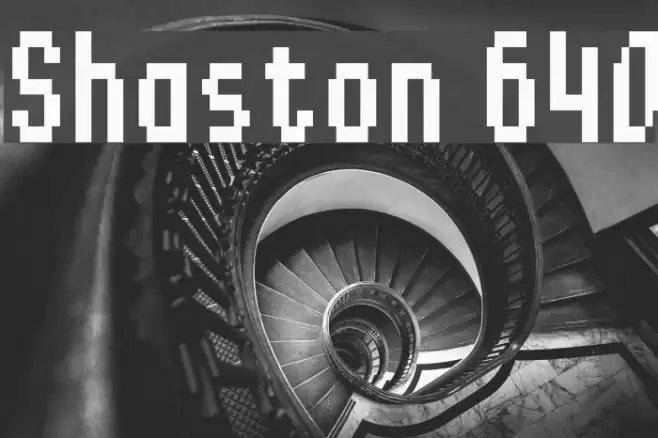 Shaston 640 Font examples