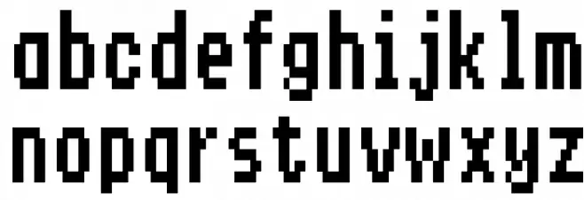 Shaston 640 字体 小写