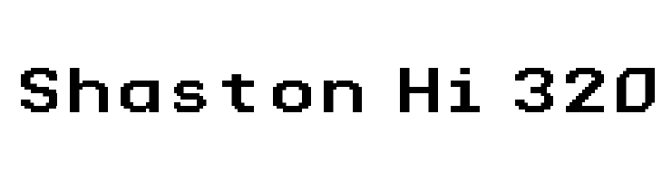 Shaston Hi 320 Font