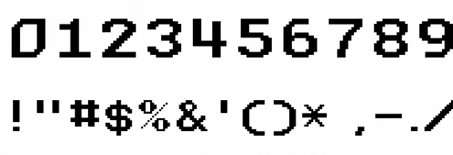 Shaston Hi 320 Font OTHER CHARS