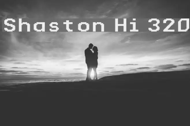 Shaston Hi 320 Font examples