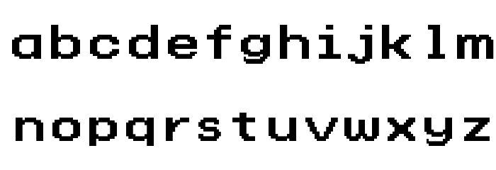 Shaston Hi 320 Font LOWERCASE