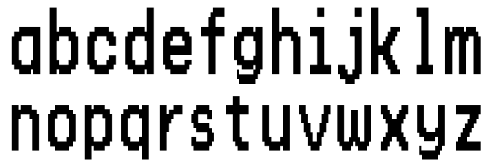 Shaston Hi 640 Font LOWERCASE