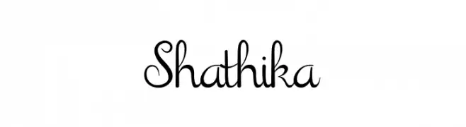 Shathika  नि: शुल्क फ़ॉन्ट्स डाउनलोड