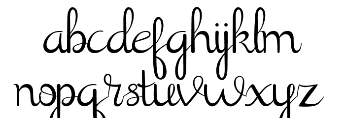 Shathika Font LOWERCASE