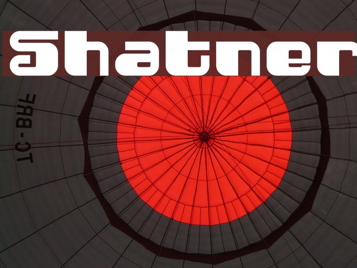 Shatner Font examples