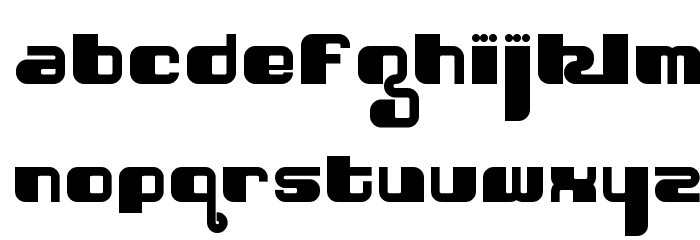 Shatner Font LOWERCASE