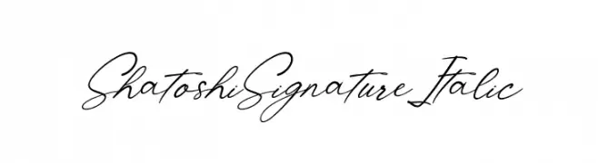 Shatoshi Signature Italic  Descarca Fonturi Gratis
