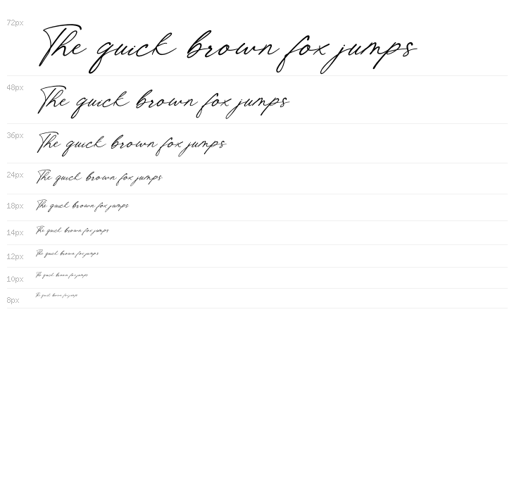 Shatoshi Signature Italic Waterfall