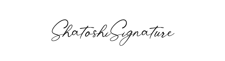 Shatoshi Signature  Descarca Fonturi Gratis