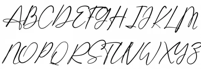 Shatoshi Signature Schriftart Groß