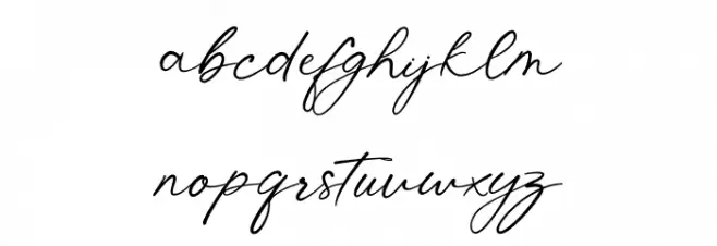 Shatoshi Signature Caratteri MINUSCOLO