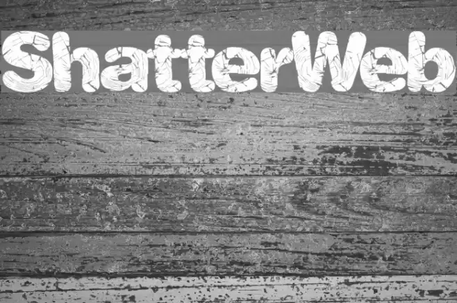 ShatterWeb फ़ॉन्ट examples