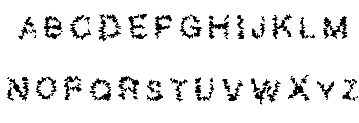 Shatter_demo Regular Font LOWERCASE
