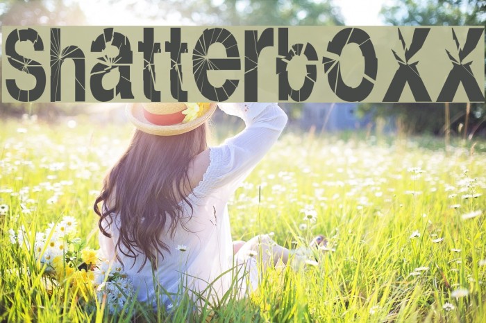 Shatterboxx Шрифта examples