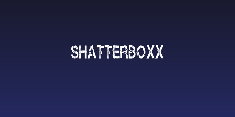 Shatterboxx Social Header