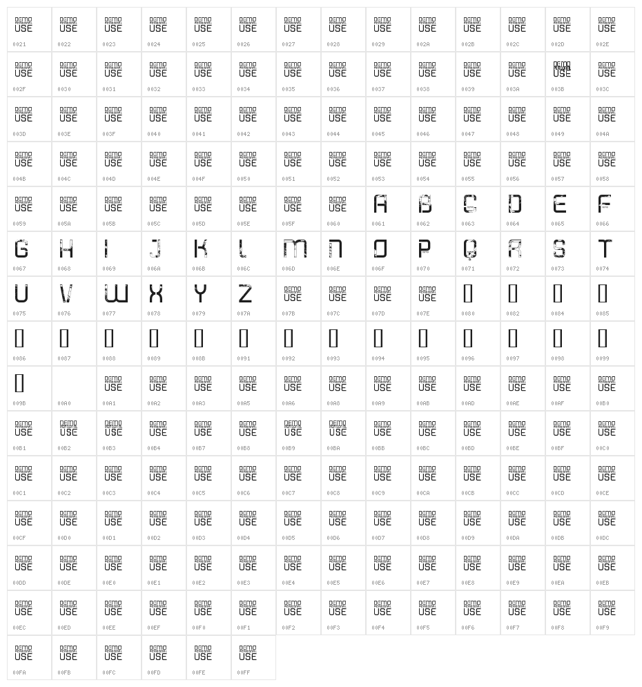 Shatterdome Personal Use Grunge Character Map