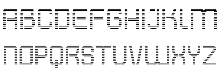 Shatterdome Personal Use Lines Font LOWERCASE