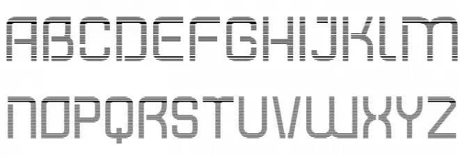 Shatterdome Personal Use Lines フォント 小文字